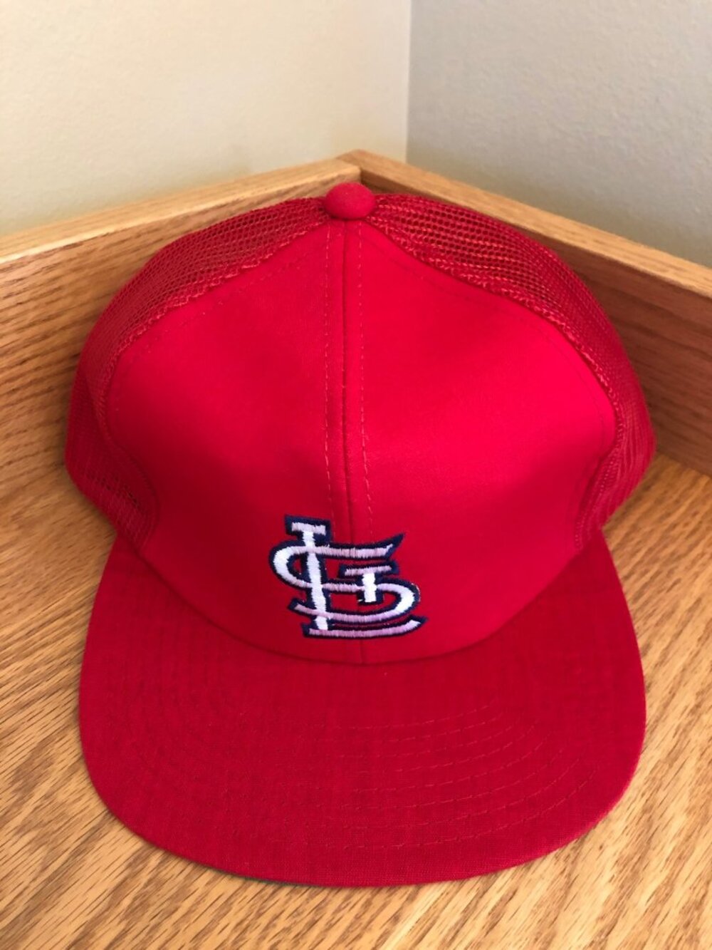 NWT NOS Vintage St. Louis CARDINALS Mesh Snapback Hat Twins Enterprise (c56)